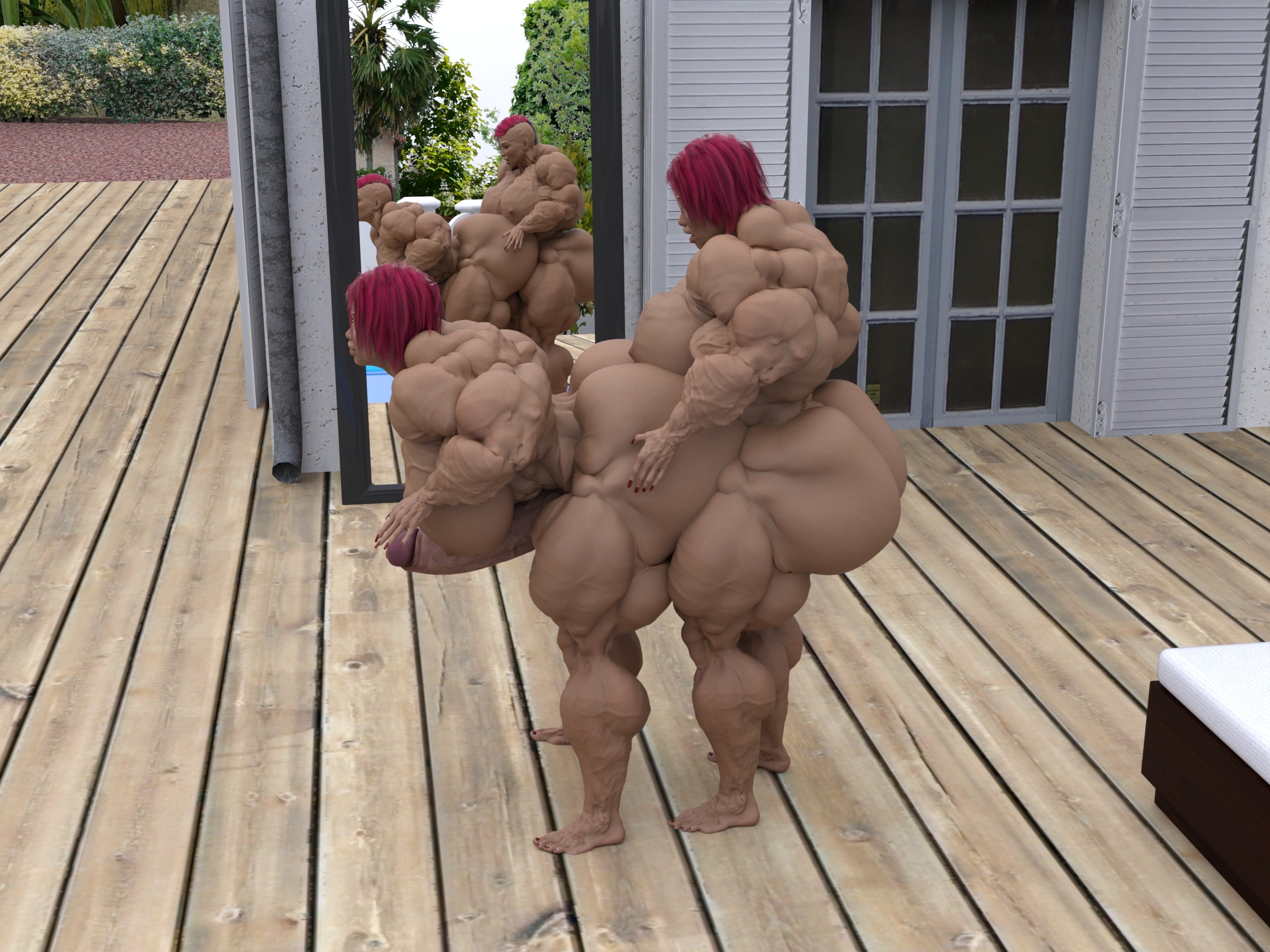 Dzcelestial3D models curvy femalebodybuilders busty bimbo 3d comics