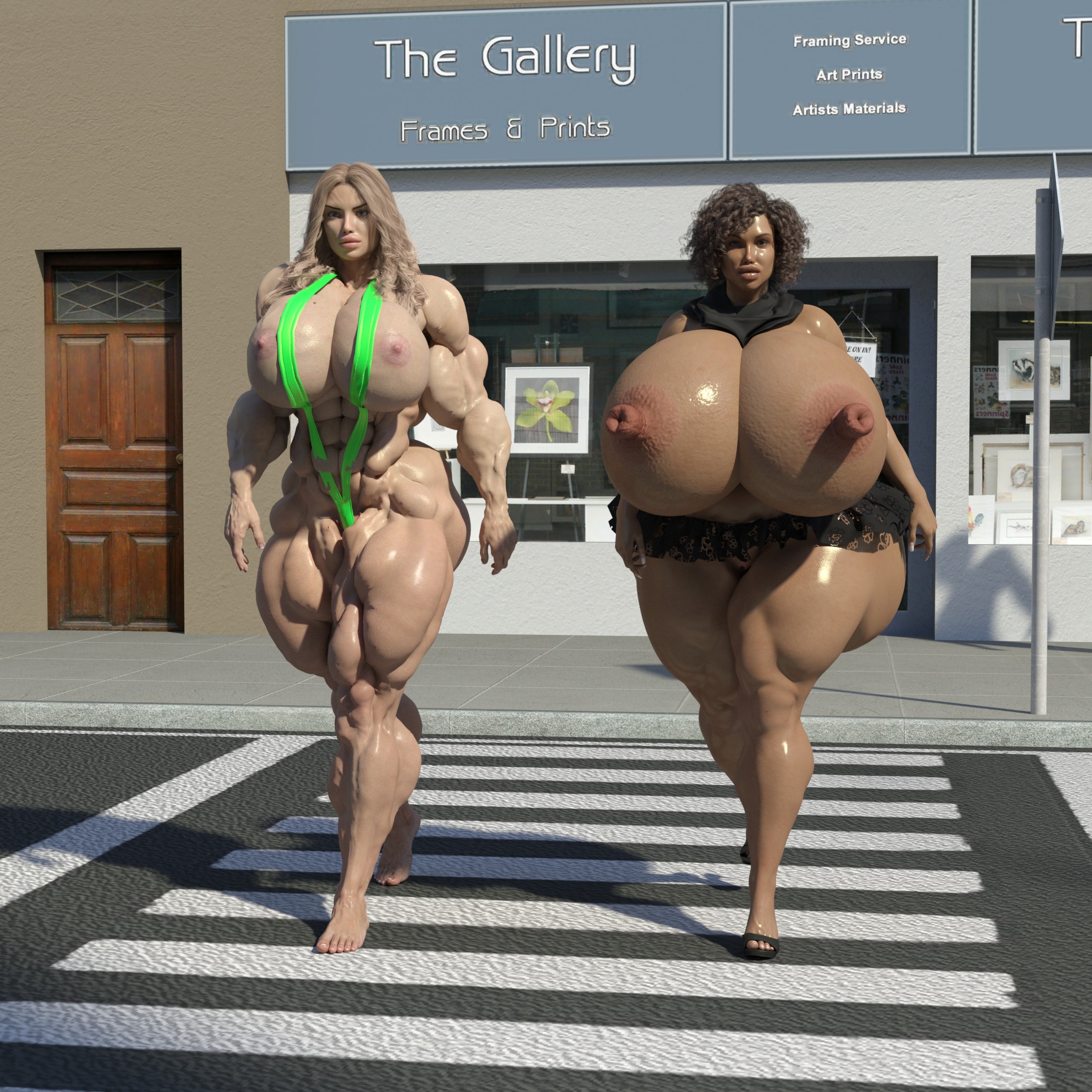 Dzcelestial3D gallery of erotic, NSFW, and SFW renders. These renders consist of muscular, thick, curvy, voluptuous, fantasy, and drama 3D renders or images.