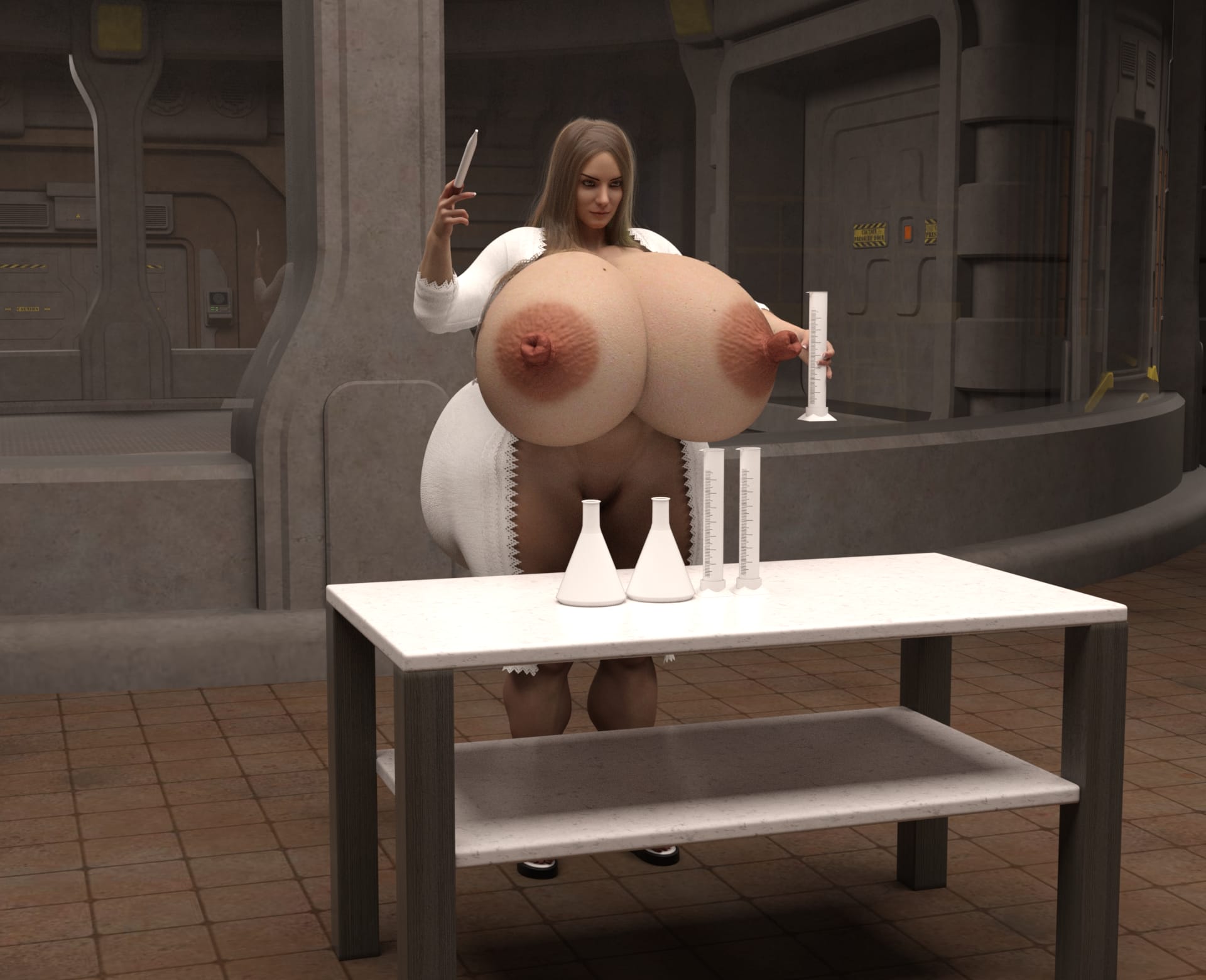 Dzcelestial3D models curvy femalebodybuilders busty bimbo