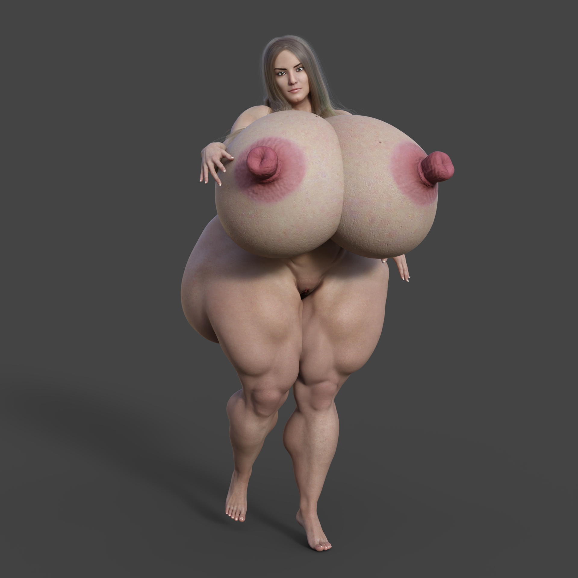 Dzcelestial3D models curvy femalebodybuilders busty bimbo