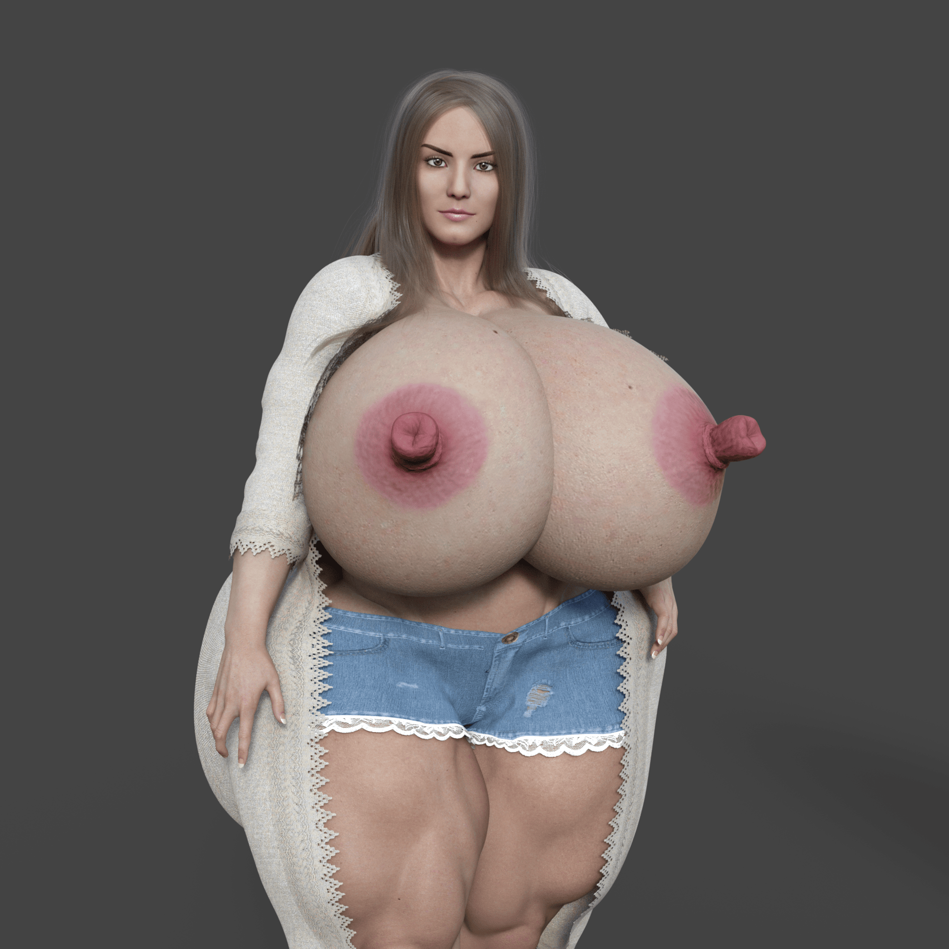 Dzcelestial3D models curvy femalebodybuilders busty bimbo