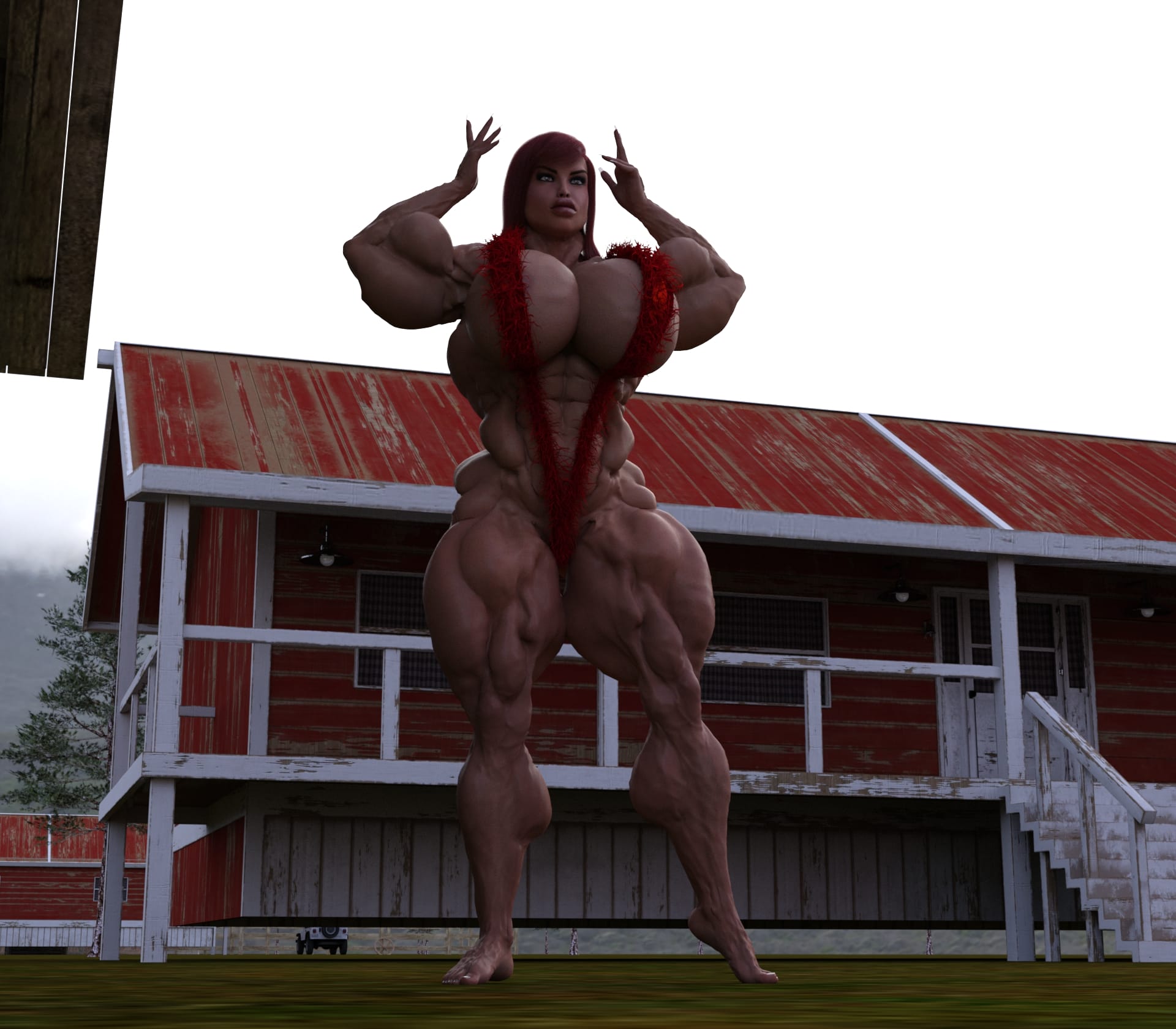 Dzcelestial3D models curvy femalebodybuilders busty bimbo