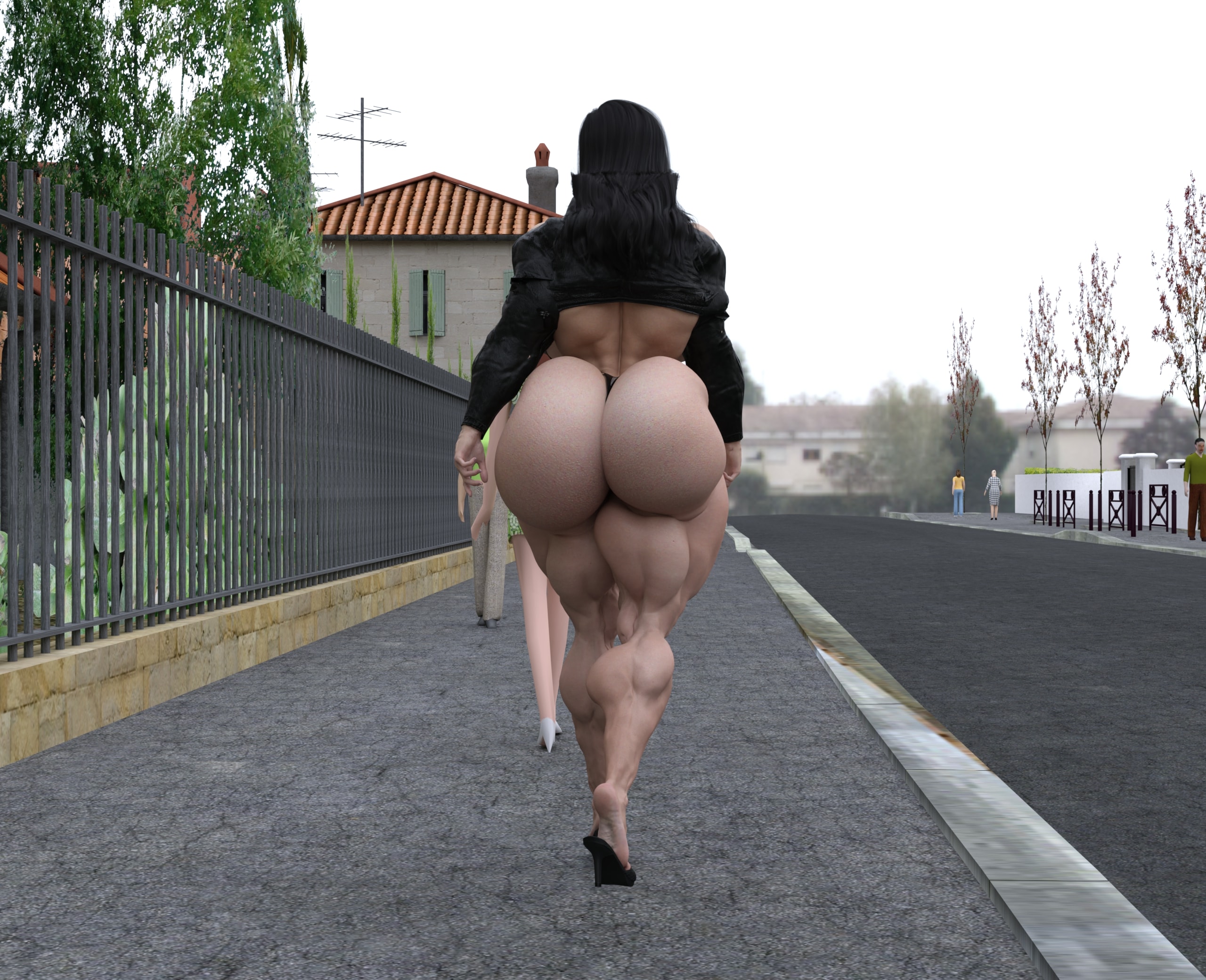 Dzcelestial3D models curvy femalebodybuilders busty bimbo