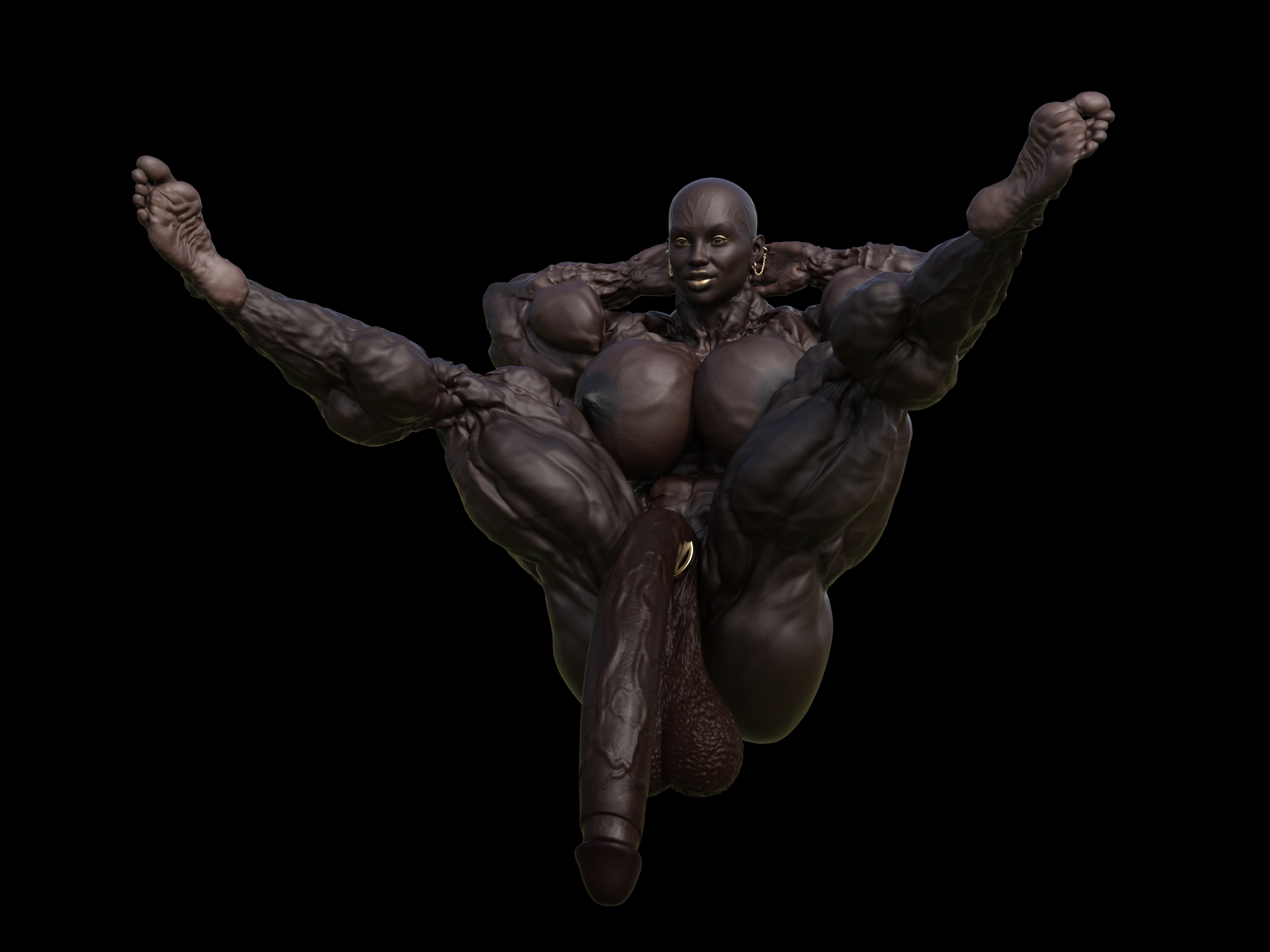 Dzcelestial3D models curvy femalebodybuilders busty bimbo