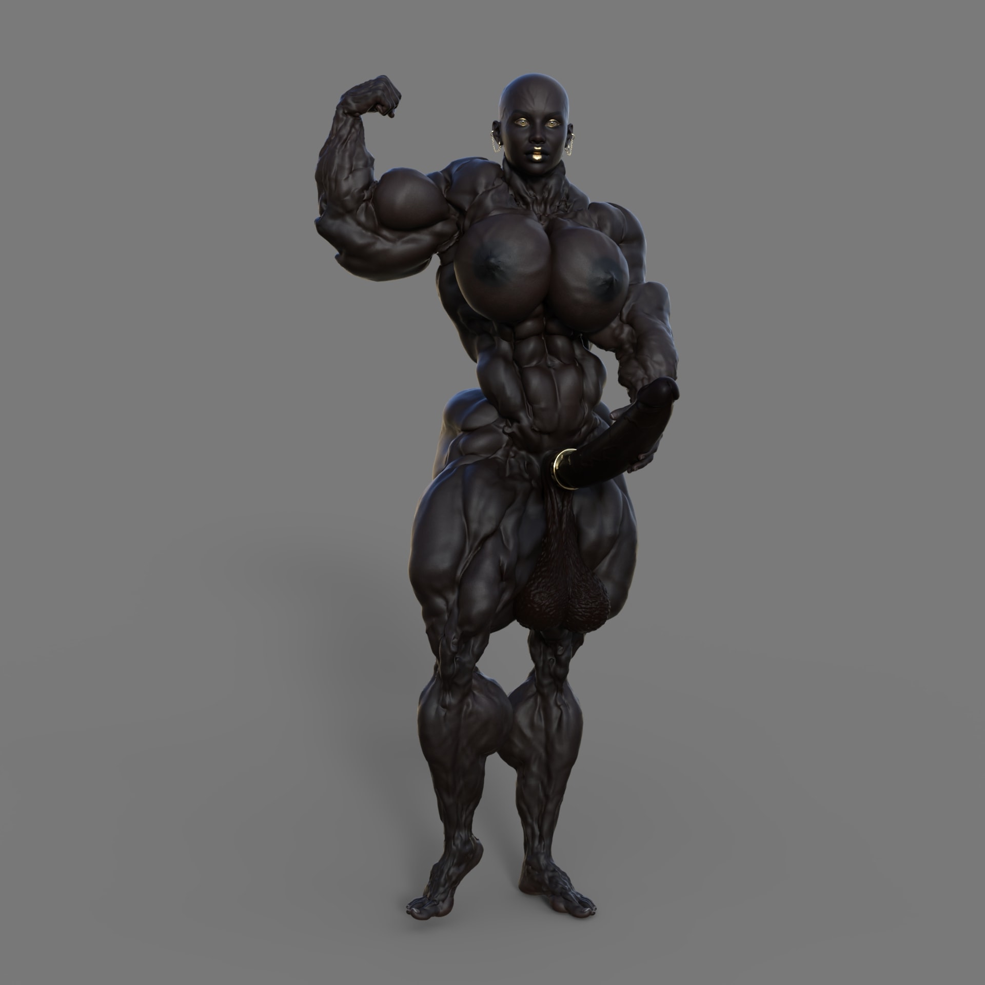 Dzcelestial3D models curvy femalebodybuilders busty bimbo