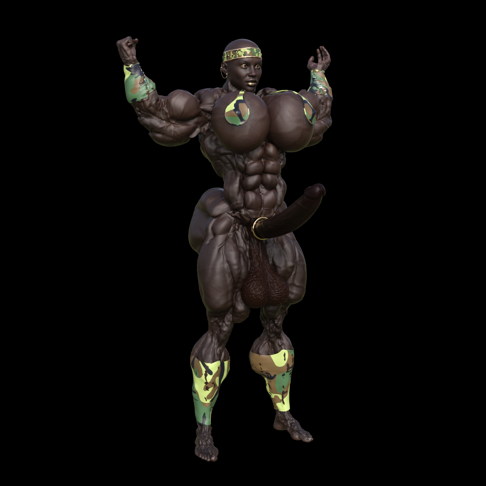 Dzcelestial3D models curvy femalebodybuilders busty bimbo