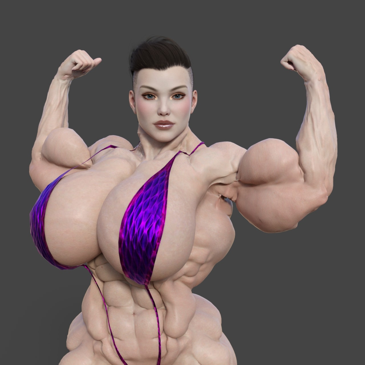 Anja a muscular and pretty Polish woman.