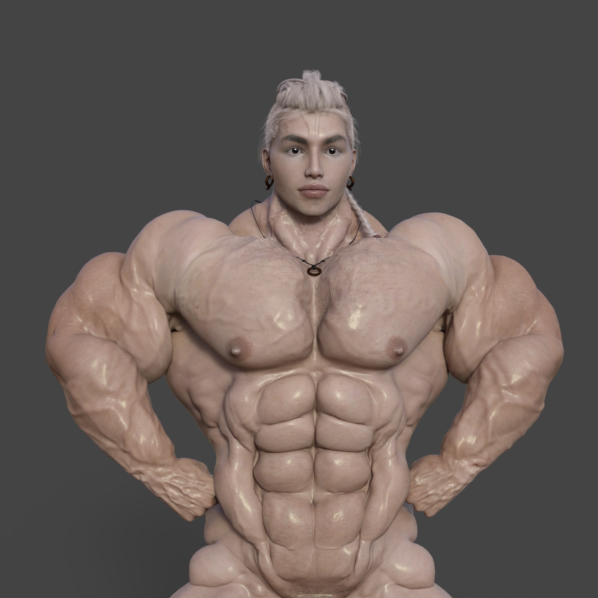 Eirik a muscular norwegian or viking male.